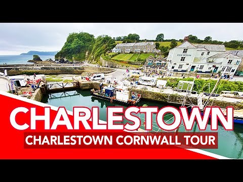 CHARLESTOWN | Full tour of CHARLESTOWN CORNWALL, UK | 4K Walking Tour