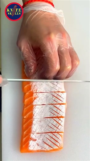 Knife Skills - Professional video fish cutting skills sashimi and sushi food #video #skills #fish