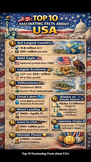 USA Facts: 10 Mind-Blowing Facts You Never Knew About America