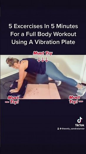 5 quick Vibration Plate exercise’s in 5 minutes