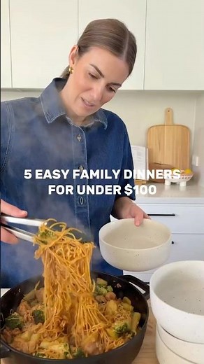 5 Easy Family Dinners for Under $100 | Budget-Friendly Meal Ideas for Busy Weeknights