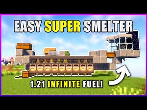 Minecraft 1.21: The BEST Super Smelter Design EVER! (Redstone Hacks Included)