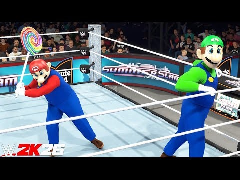 Mario Vs Luigi vs Sonic | Two brothers fighting Match - WWE 2K25 PS5 [4K]WWE Gameplay