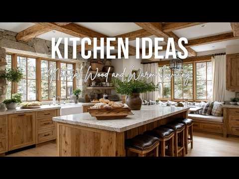 Cozy Rustic Kitchen Ideas with Natural Wood and Warm Inviting Character