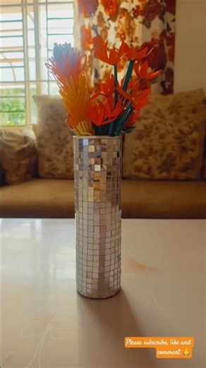 DIY PRINGLEBOX REUSE IDEAS⚱️💐/ how to make flower vase/handmadedecorationideas #shorts#youtubeshorts
