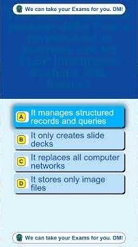 CLEP Information Systems SQL basics