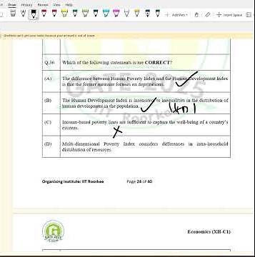 GATE Economics 2025 | Complete Solution & Detailed Analysis | Answer Key & Explanation