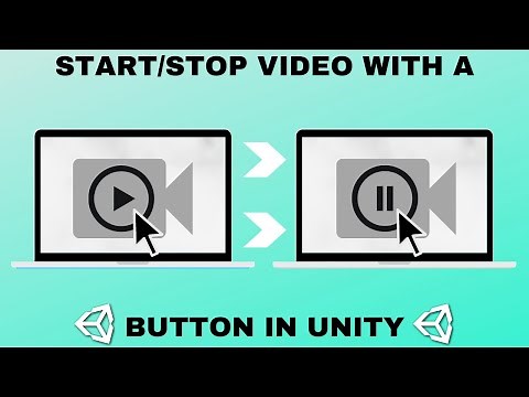 Start/Stop a Video with a Button in Unity || Video Pause Button