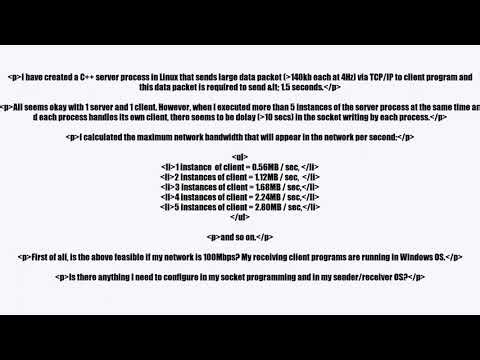 Multiple Processes Transmit Over Sockets