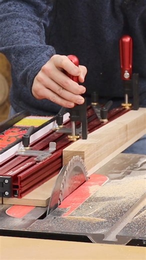 Woodpeckers Precision Taper Jig takes a 120-year-old tool design and brings it into the 21st Century with modern materials and cutting-edge manufacturing techniques. This updated version of the traditional taper jig offers instantly repeatable quarter-degree angle setting, material clamping, zero-clearance material support and length capacity that can extend up to 48”. Setting the angle of the Precision Taper Jig couldn’t be easier. A scale with interlocking teeth sets the angle precisely in qua