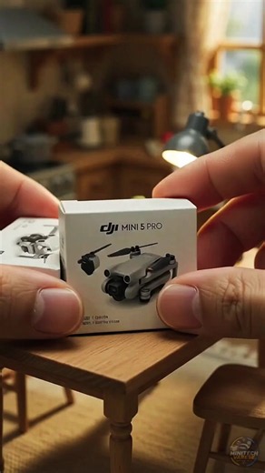 🚁🤏 Miniature DJI Mavic 3! 😳🔥 This tiny drone looks WAY too real… Would you fly it? ⚡🤯 #miniature #ai