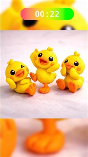 Cute Polymer Clay Duck #shorts #clay #tutorial #diy #cute #art #toys