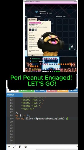 Perl Peanut ENGAGED! Let's GO!