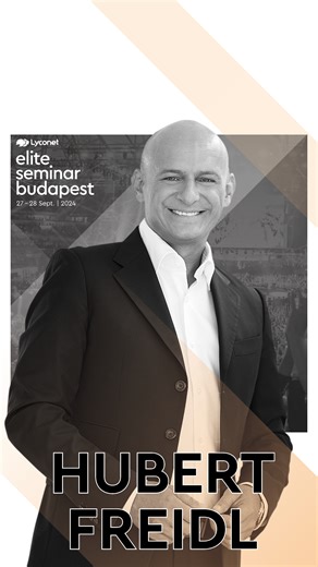 🌟 Join the Journey of Success with Hubert Freidl at the Prestigious Elite Seminar 2024 in Budapest! 🌟 Join us as we embark on an extraordinary journey with Founder Hubert Freidl at the Elite Seminar 2024 in Budapest. Witness the unveiling of something truly special that will redefine your path to success. Don't miss out on this rare opportunity to gain exclusive insights and invaluable knowledge shared by Hubert Freidl himself. Get ready to celebrate success and innovation while immersing your