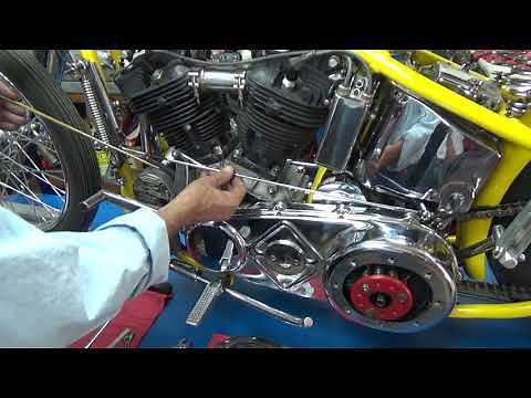 Old Harley Davidson Mousetrap (Clutch Booster) adjustment.