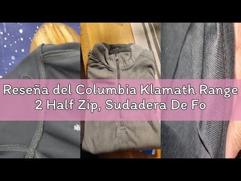 Reseña del Columbia Klamath Range 2 Half Zip, Sudadera De Forro Polar Hombre, Azul (Collegiate Navy/