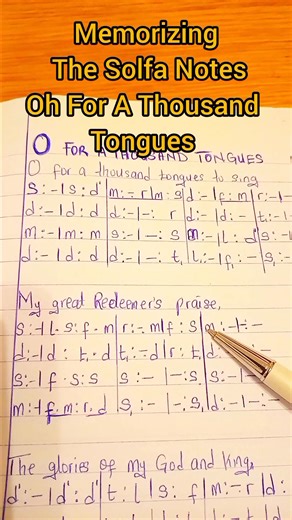 97K views · 1K reactions | Memorizing The Solfa Notes, Episode 82: Oh For A Thousand Tongues, Piano Tutorial/Solfa Notes And lyrics. #hymn #Praise #raggae #piano #christian #solfanotes #keyboard #pianotutorial #hiddentreasuresounds | HiddenTreasure Sounds | Facebook