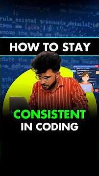 How To Stay Consistent In Coding ? | #coding #shorts