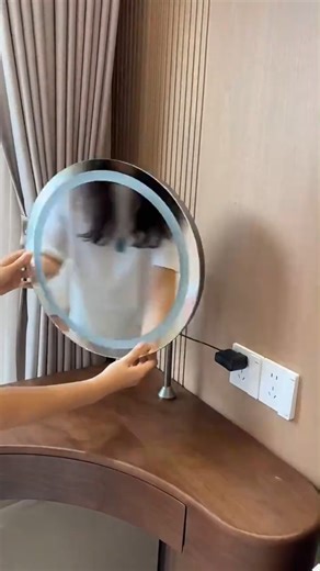 The Home HUB on Instagram: "Modern LED Mirror Dressing Table – Space Saving Genius! Upgrade your small bedroom with this Modern Lighted Mirror Corner Triangle Dressing Table, designed especially for compact spaces and small apartments. Its space-saving corner design, solid wood build, LED lighting, and hidden storage make it both functional and stylish. ✨ Features: ▪️ Triangle corner-fit design ▪️ Integrated LED light mirror ▪️ Premium solid wood construction ▪️ Hidden storage compartments ▪️ Pe