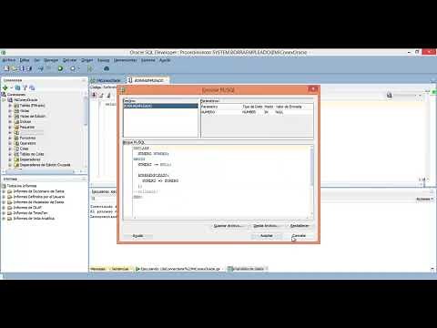 Creando y ejecutando Procedimientos Almacenados Oracle