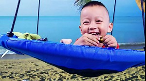 Tree Swing Set Saucer Swing Seat for Kids Backyard Outdoor (Green)