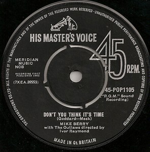 Mike Berry With The Outlaws - Don't You Think It's Time