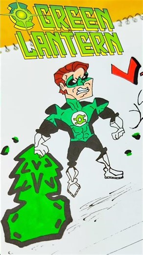 green Lantern Drawing | satisfying Art