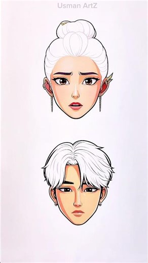 K-pop Rumi And Jinu Acrylic Paint 🎨 Art 😍 Amazing Painting Techniques ☺️ #kpopdemonhunters #art