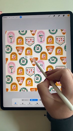 This cocktail scout badges design is one my most popular patterns to date. See how it all came together! | Megan Roy Design