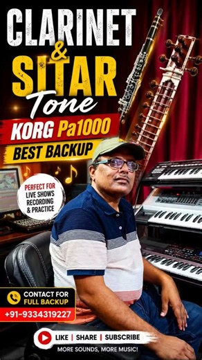 Aaye Ho Meri Zindagi Mein | Clarinet & Sitar Tone | Korg Pa1000 + Roland Fantom G6 #hindisongs
