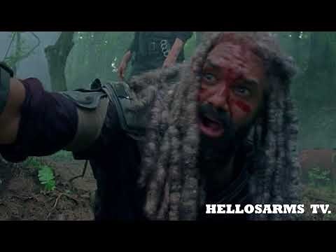 The Walking Dead S08E04 Death Scene: King Ezekiel's tiger (Shiva) is Dead