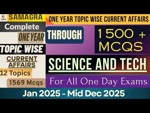 Science and Technology | Complete Topic Wise Current Affairs 2025