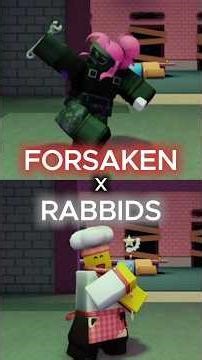 FORSAKEN x RABBIDS Collab Skins Showcase! #forsaken #rabbids #roblox #guest1337 #elliot