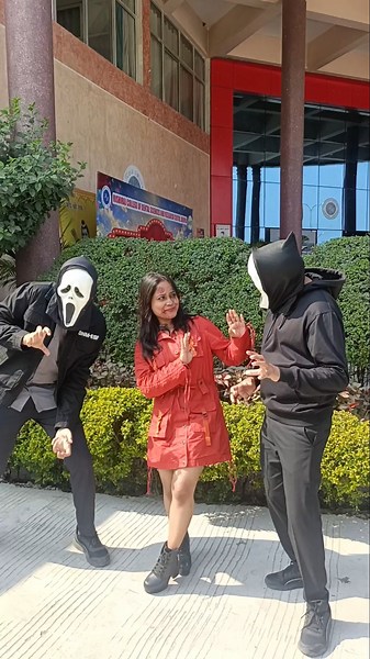 College Fest 🎉😂 Halloween themed 😈👻#minivlog #vlog #collegefest #viral #shortvideo #shortsfeed