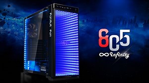 In Win 805i: RGB-LEDs leuchten auf Glas in die Unendlichkeit