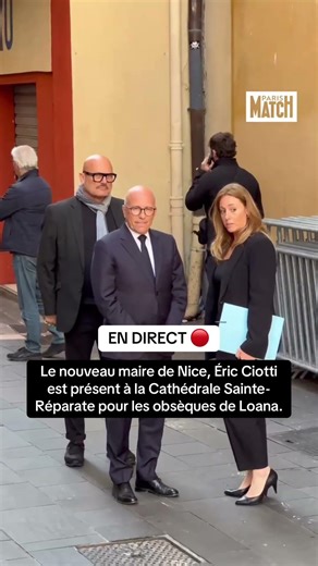 Éric Ciotti est présent à la Cathédrale Sainte-Réparate pour les obsèques de Loana.
