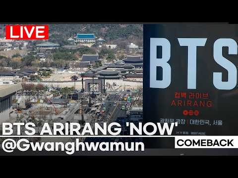 [LIVE] BTS '아리랑' 컴백쇼 현장 라이브 | [BTS 'ARIRANG' : Catch the Gwanghwamun Vibe! (Ends at showtime)