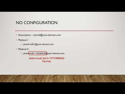 How to create temporary or throw-away emails in your email server.