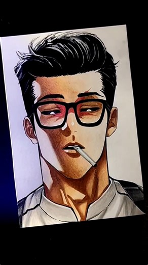 Drawing Gun Park💀 #art #drawing #lookism #gunpark #anime #animeeart #shorts #trending #viral #sketch