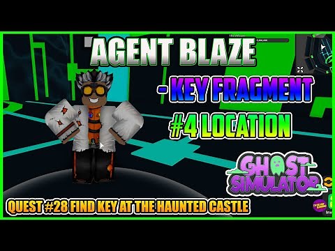 Hidden Key Fragment #4 Location - Agent Blaze - Ghost Simulator Roblox