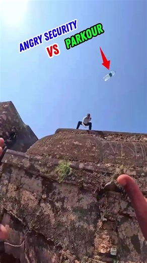 Angry Security vs Parkour 💥 #tiktok #fpy #foryoupage❤️❤️ #parkour