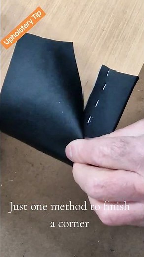 #how to make a simple & neat corner on your upholstery. #upholstery #diy #howto