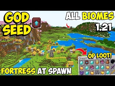 🔥 Best [God Seed] For Minecraft 1.21 Bedrock & PE | Four Blacksmith Village Seed Bedrock 1.21.101