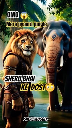 Sheru Bhai Gya Apne Dosto Se Milne | Sheru Vlogger | #shorts #trendingshorts #aicartoonshorts