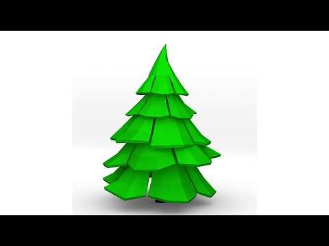 Autodesk Maya - Arbol Pino Low Poly - Bosque parte 01 - Speed Modeling - Tutorial