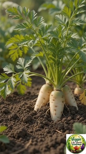White Carrot / White Root Vegetable🌱 Watch the amazing life cycle of a White Carrot