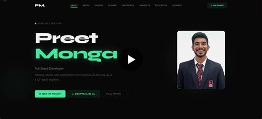 #portfolio #softwareengineering #reactjs #webdevelopment #buildinpublic #ai #vibecoding #developers #codingjourney #chandigarhuniversity #holi2026 | Preet Monga