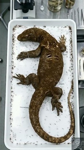 Komodo Dragon Skeleton Anatomy | Wildlife Science Visualization