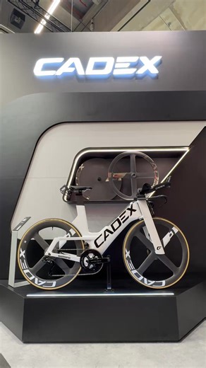 The Cadex Tri Frameset Is Looking Seriously Fast 🔥 Matched With Their Aero 4-Spoke Wheel System And Those Super Slick Cotton Tyres 🛞✨ Built For Pure Aero Gains—This Thing Means Business 💨 . #GTN #CadexTri #TriathlonTech #AeroIsEverything #Eurobike | Global Triathlon Network