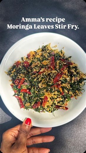 ✨sumie610 ✨ on Instagram: "From hating veggies to eating all these “antique veggies” now for all the goodness they give . Still, nothing beats my mum’s version ,mine never tastes the same 😬. She cooks with no measurements, only instincts! Ingredients: • @yashkri_the_authentic_oilers coconut oil • 1 whole bunch moringa leaves • Garlic – minced or sliced • Shallots – sliced • A handful of anchovies (cleaned & washed) • Dried chilies – cut into 1-inch pieces • Grated coconut (agak-agak) • Salt to